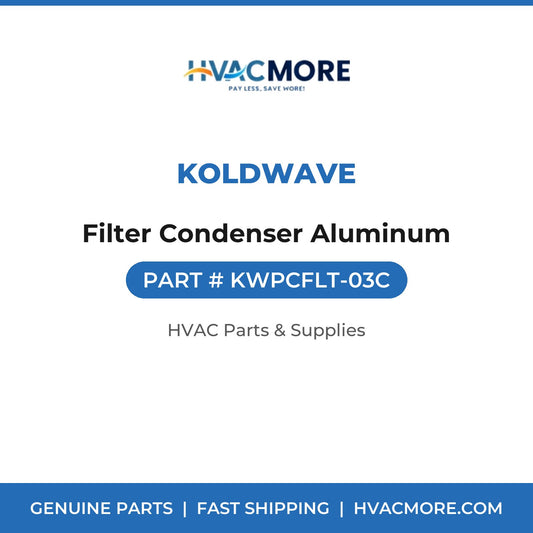 Koldwave Filter Condenser Aluminum KWPCFLT-03C