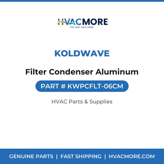 Koldwave Filter Condenser Aluminum KWPCFLT-06CM