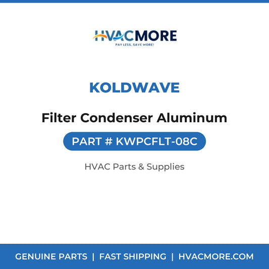 Koldwave Filter Condenser Aluminum KWPCFLT-08C