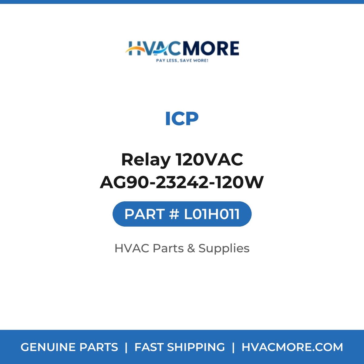 ICP Relay 120VAC AG90-23242-120W L01H011