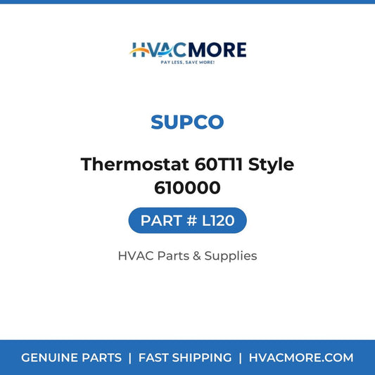 Supco Thermostat 60T11 Style 610000 L120