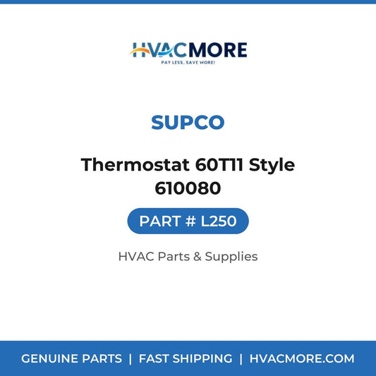Supco Thermostat 60T11 Style 610080 L250