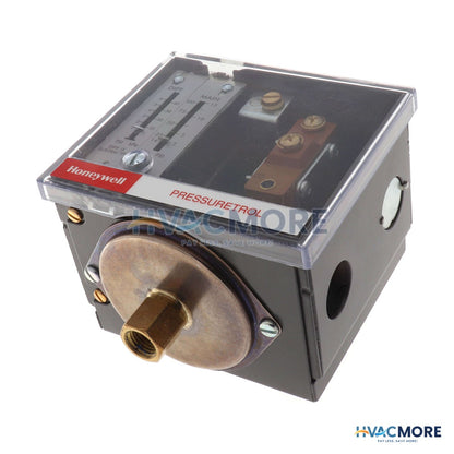 Honeywell Pressuretrol Controller, Auto Recycle, 2 PSI to 15 PSI (Make-on-Rise Model) L404F1409