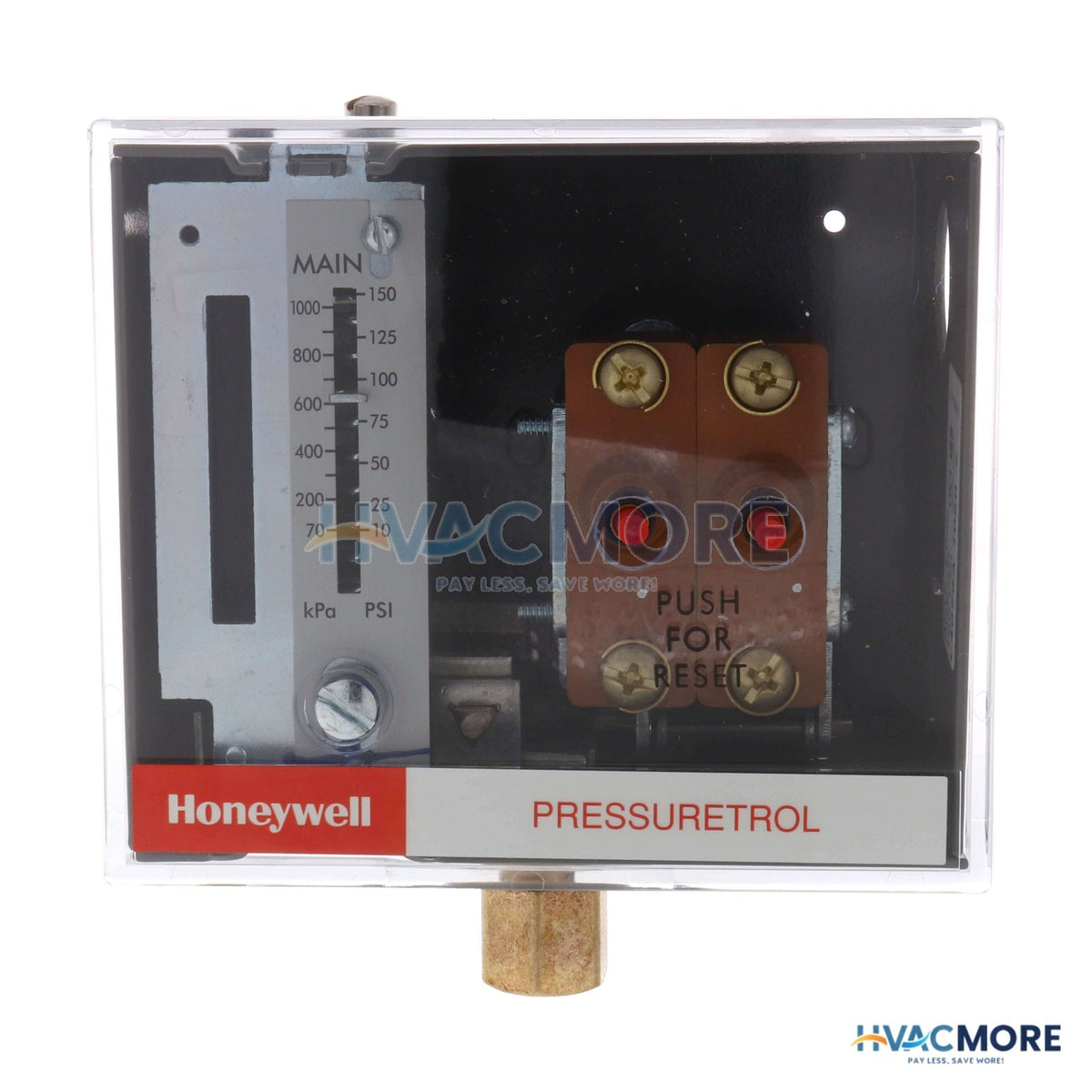 Honeywell Pressuretrol Controller Manual Reset (10 PSI to 150 PSI) L4079A1050