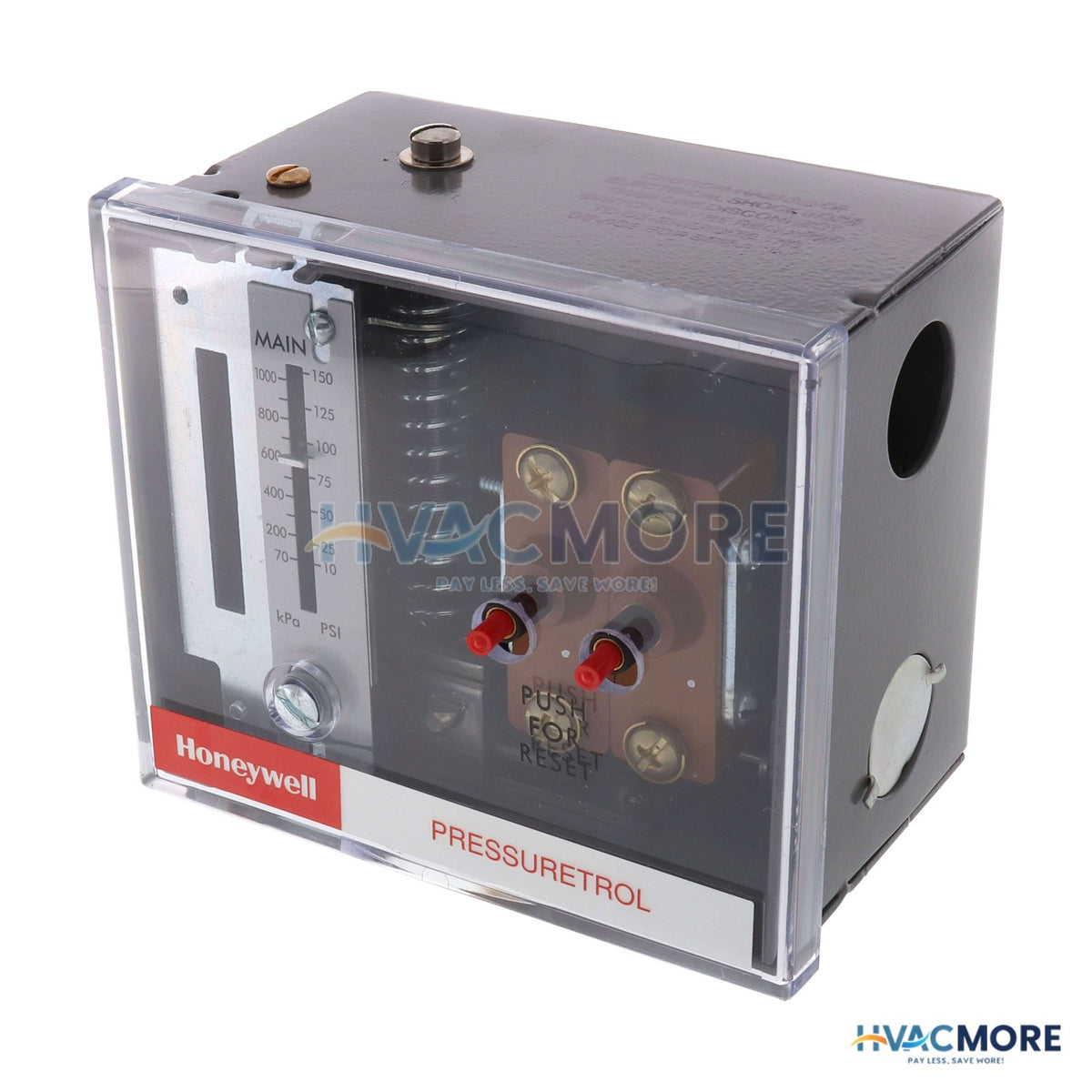 Honeywell Pressuretrol Controller Manual Reset (10 PSI to 150 PSI) L4079A1050