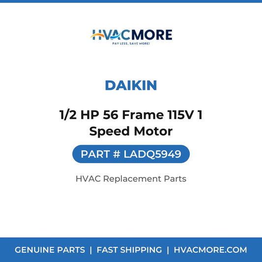 Daikin 1/2 HP 56 Frame 115V 1 Speed Motor LADQ5949