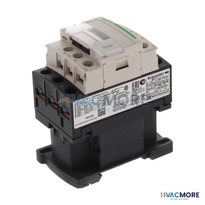 Square D Contactor with Auxiliary, 3P, 18A (120V) LC1D18G7