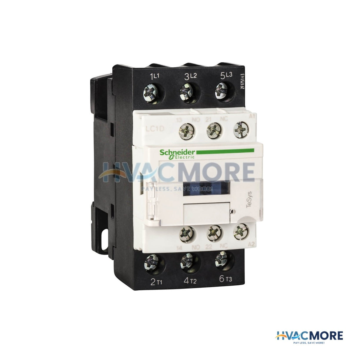 Square D TeSys D Non-Reversing Contactor (32A Inductive/50A Resistive, 208V AC Coil, 3P) LC1D32LE7