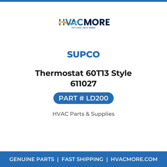 Supco Thermostat 60T13 Style 611027 LD200