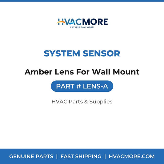 System Sensor Amber Lens For Wall Mount LENS-A
