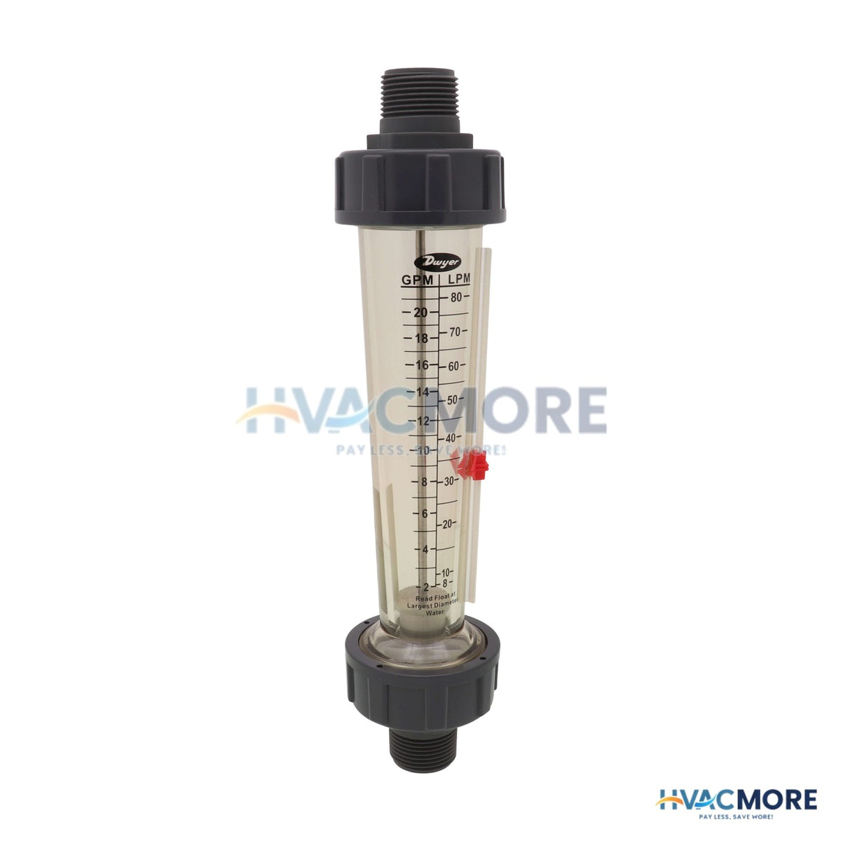 Dwyer 2/20GPM 1" Flowmeter, SS Float LFME-13-F2