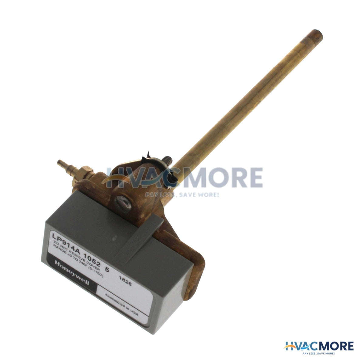 Honeywell Pneumatic Temp Sensor W/ 7" Element (40°F to 240°F) LP914A1052