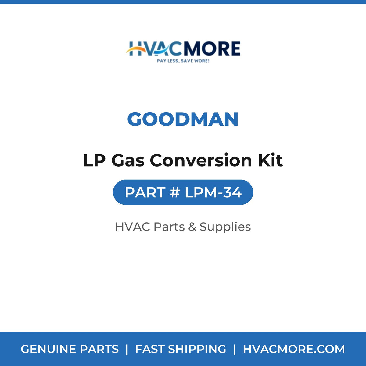 Goodman LP Gas Conversion Kit LPM-34