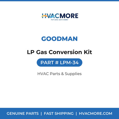 Goodman LP Gas Conversion Kit LPM-34