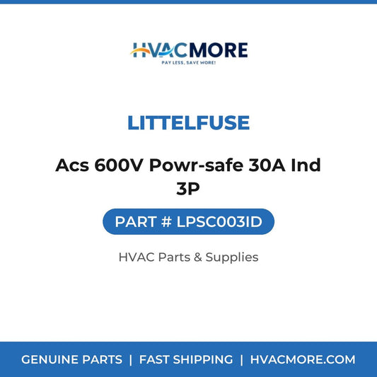 Littelfuse Acs 600V Powr-safe 30A Ind 3P LPSC003ID