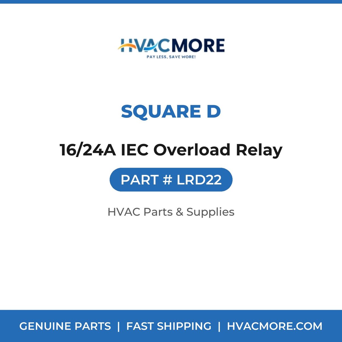 Square D 16/24A IEC Overload Relay LRD22
