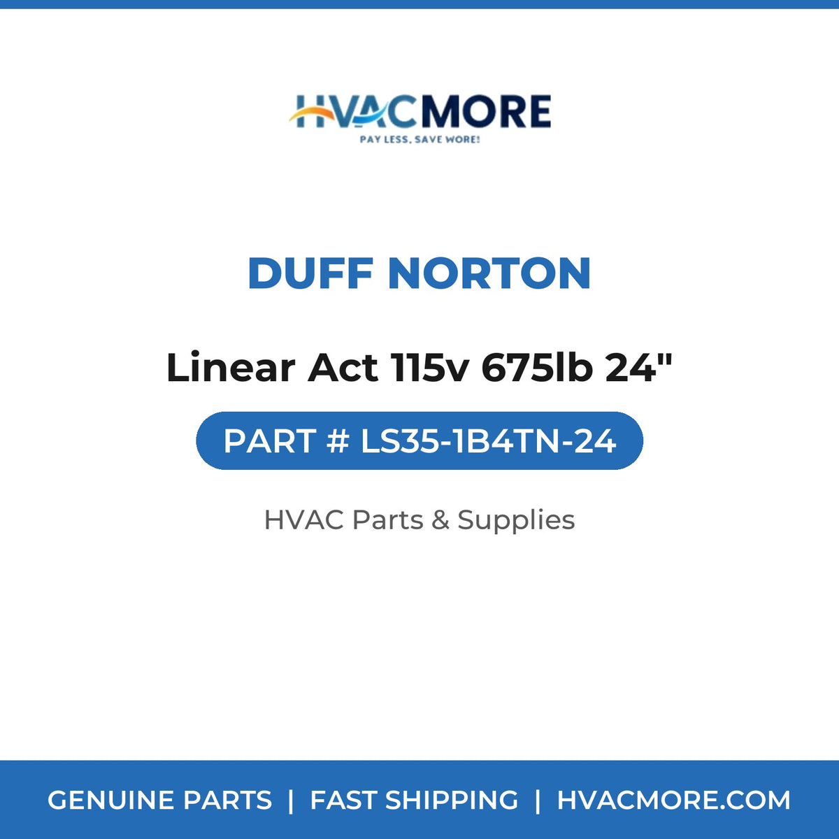 Duff Norton Linear Act 115v 675lb 24" LS35-1B4TN-24