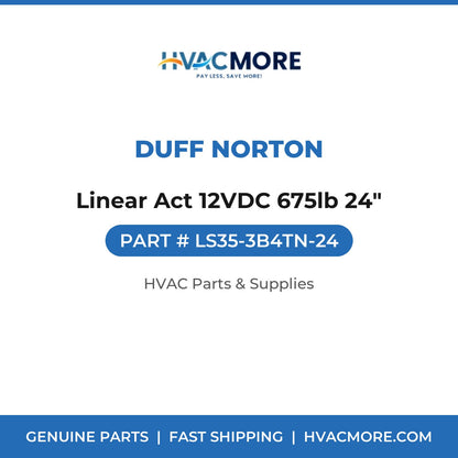 Duff Norton Linear Act 12VDC 675lb 24" LS35-3B4TN-24