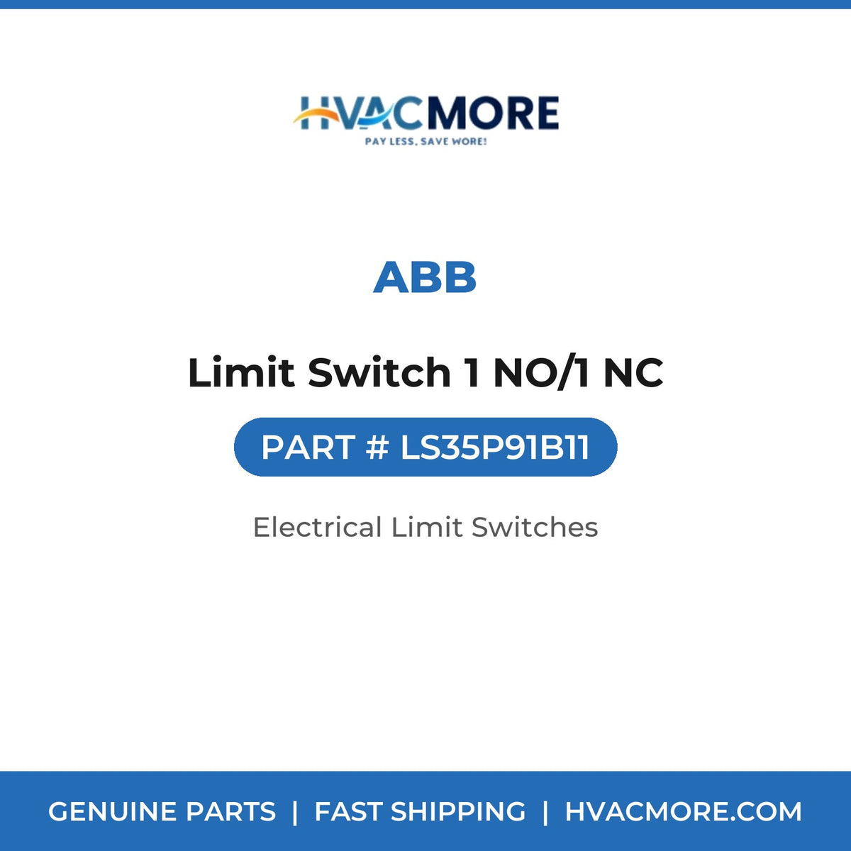 ABB Limit Switch 1 NO/1 NC LS35P91B11