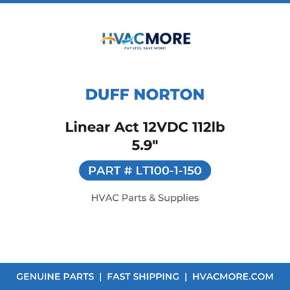 Duff Norton Linear Act 12VDC 112lb 5.9" LT100-1-150