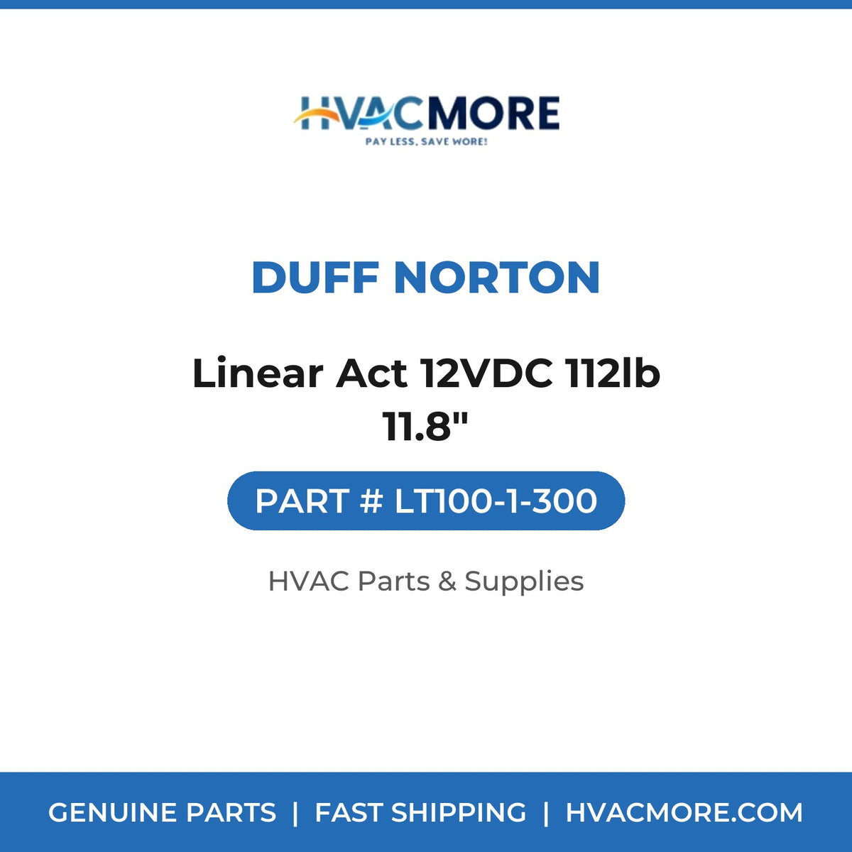 Duff Norton Linear Act 12VDC 112lb 11.8" LT100-1-300