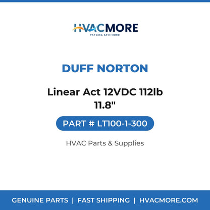 Duff Norton Linear Act 12VDC 112lb 11.8" LT100-1-300