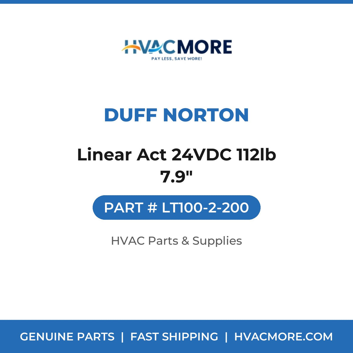Duff Norton Linear Act 24VDC 112lb 7.9" LT100-2-200