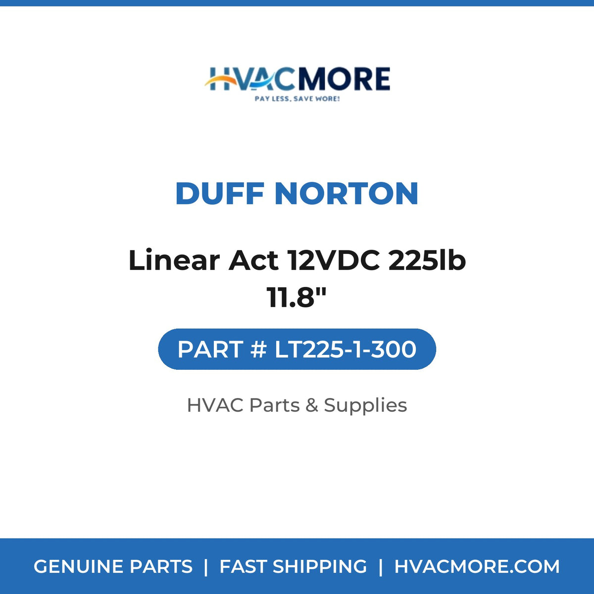 Duff Norton Linear Act 12VDC 225lb 11.8" LT225-1-300
