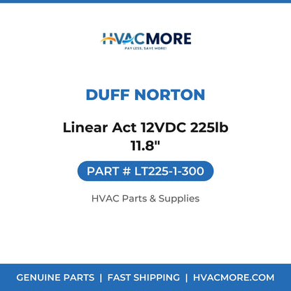 Duff Norton Linear Act 12VDC 225lb 11.8" LT225-1-300