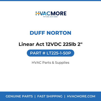 Duff Norton Linear Act 12VDC 225lb 2" LT225-1-50P