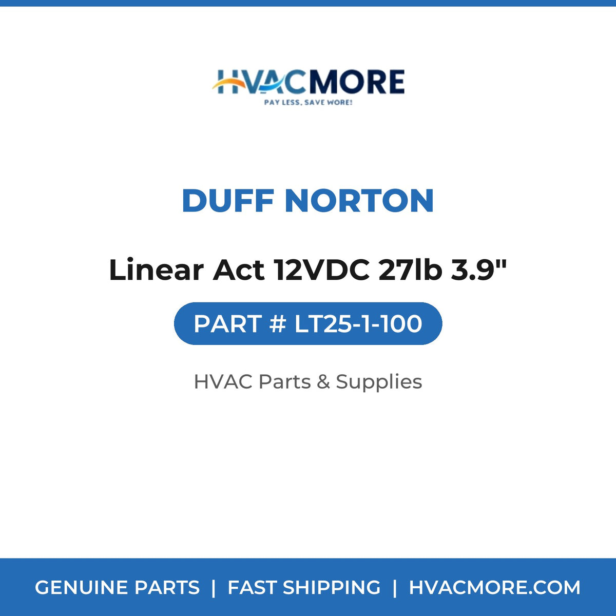 Duff Norton Linear Act 12VDC 27lb 3.9" LT25-1-100