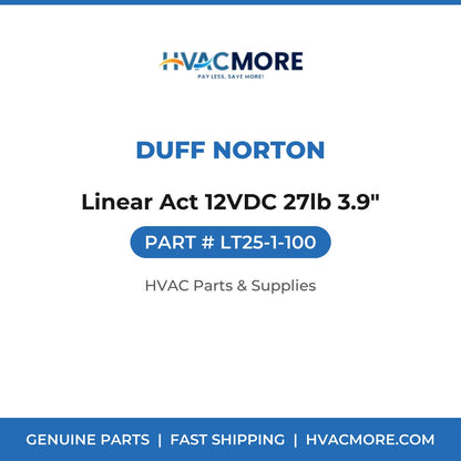 Duff Norton Linear Act 12VDC 27lb 3.9" LT25-1-100