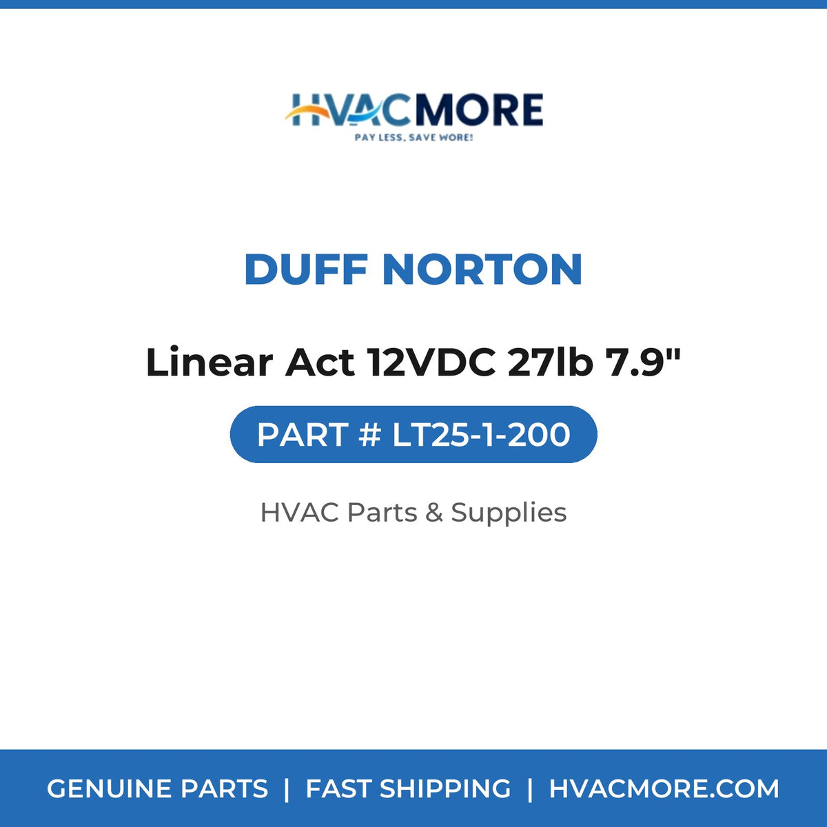 Duff Norton Linear Act 12VDC 27lb 7.9" LT25-1-200