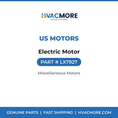 US Motors Electric Motor LX7927