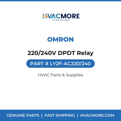Omron 220/240V DPDT Relay LY2F-AC220/240