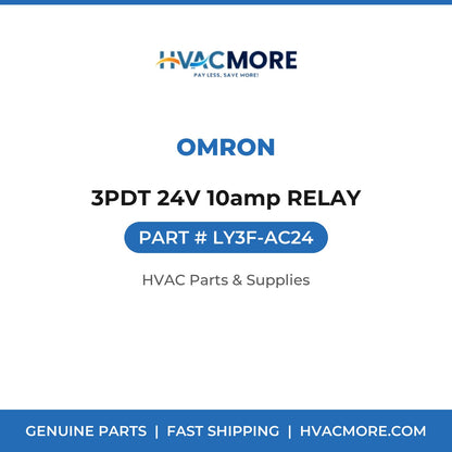 Omron 3PDT 24V 10amp RELAY LY3F-AC24
