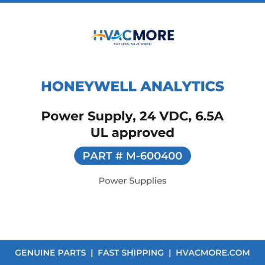 Honeywell Analytics Power Supply, 24 VDC, 6.5A UL approved M-600400