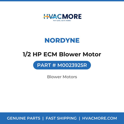Nordyne 1/2 HP ECM Blower Motor M0023925R
