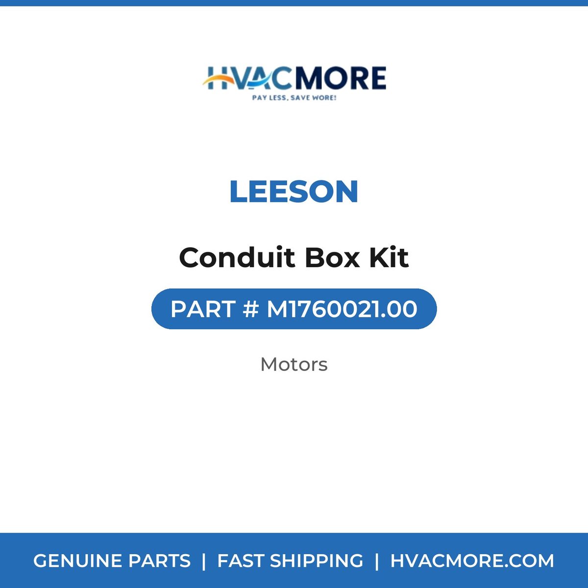 Leeson Conduit Box Kit M1760021.00