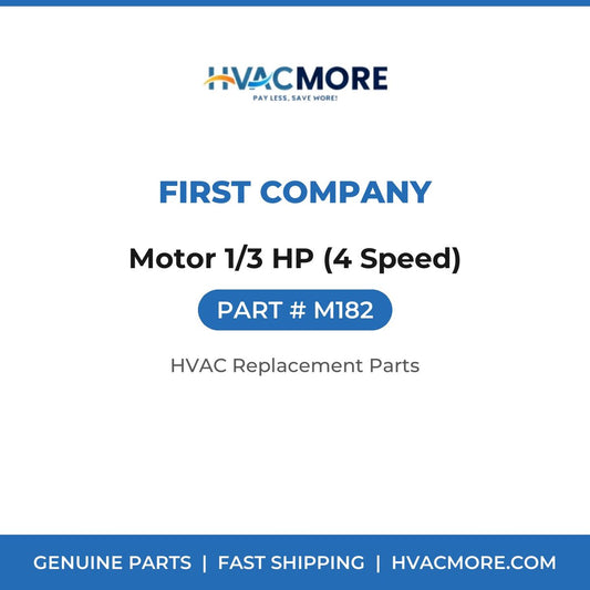First Company Motor 1/3 HP (4 Speed) M182