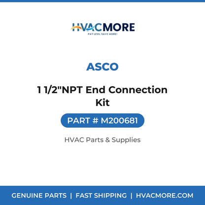 ASCO 1 1/2"NPT End Connection Kit M200681