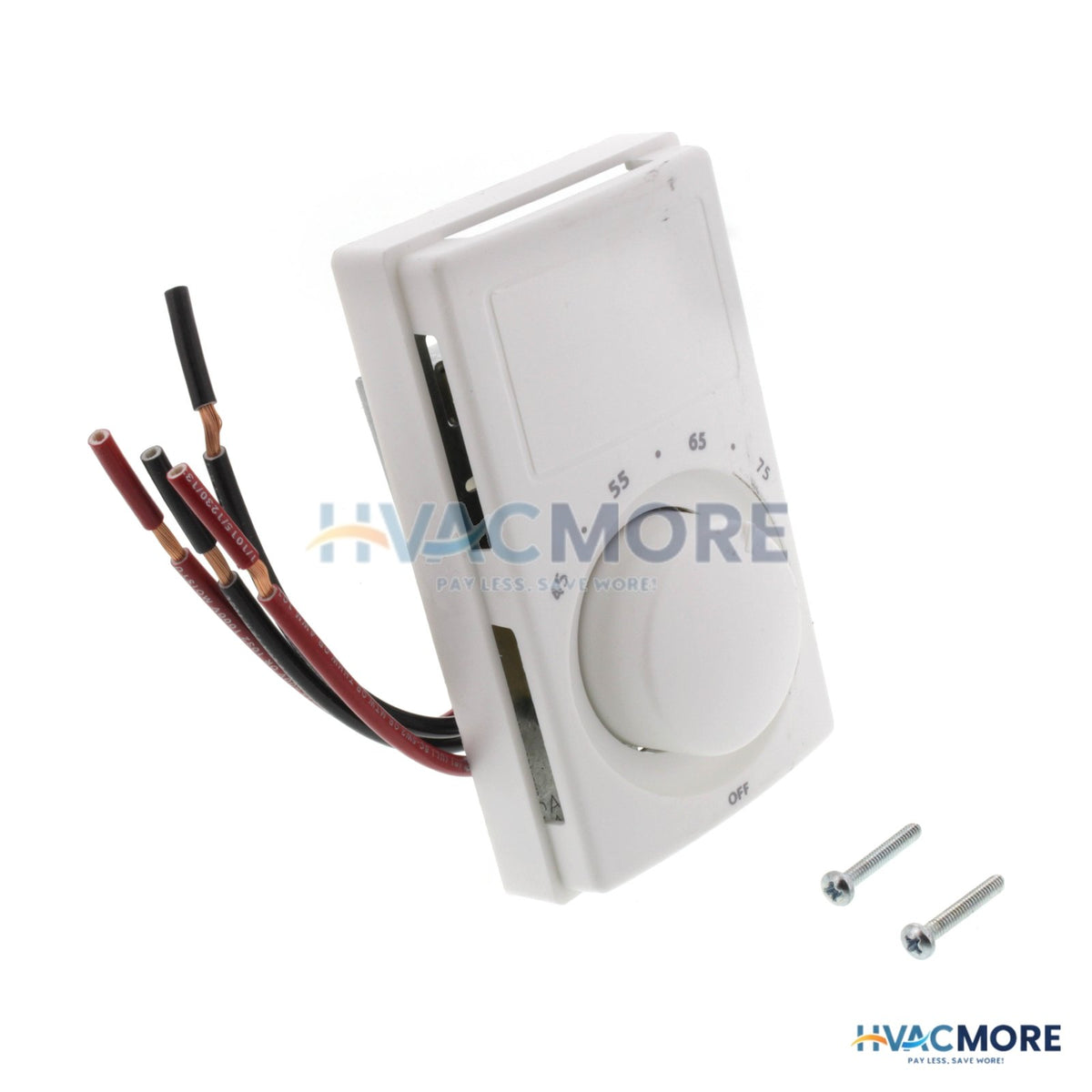 Cadet Double Pole Electric Baseboard Heater Thermostat (White) M612W