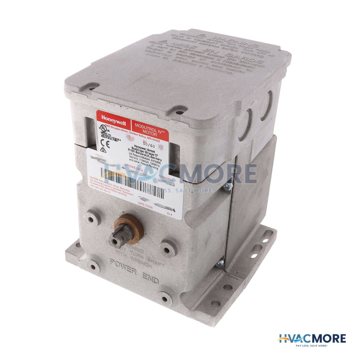 Honeywell 24V, Non SR Floating Actuator, Aux. Switch 300 lb-in M6194E1006