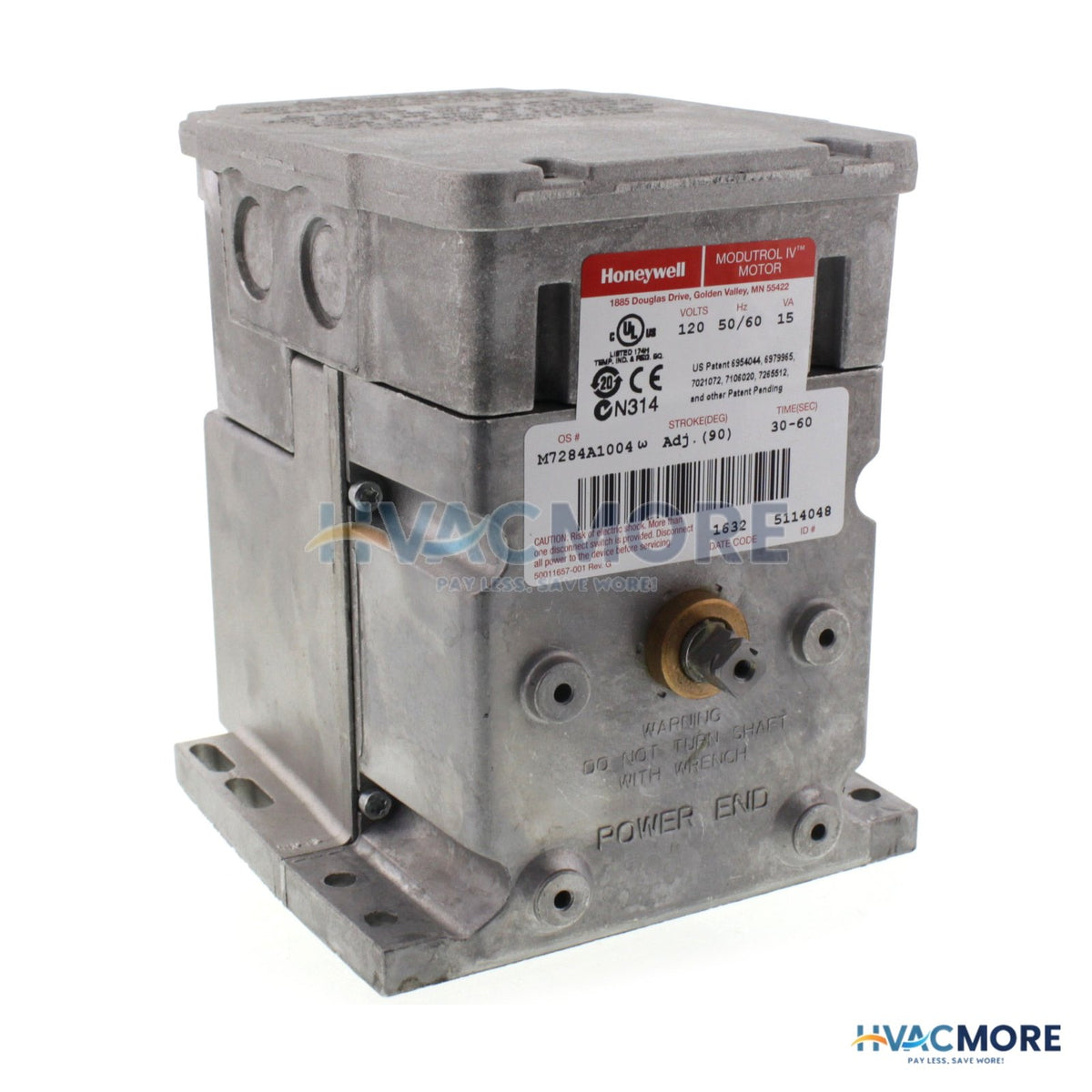 Honeywell 120V Non SR Mod. Act. 150 lb-in M7284A1004