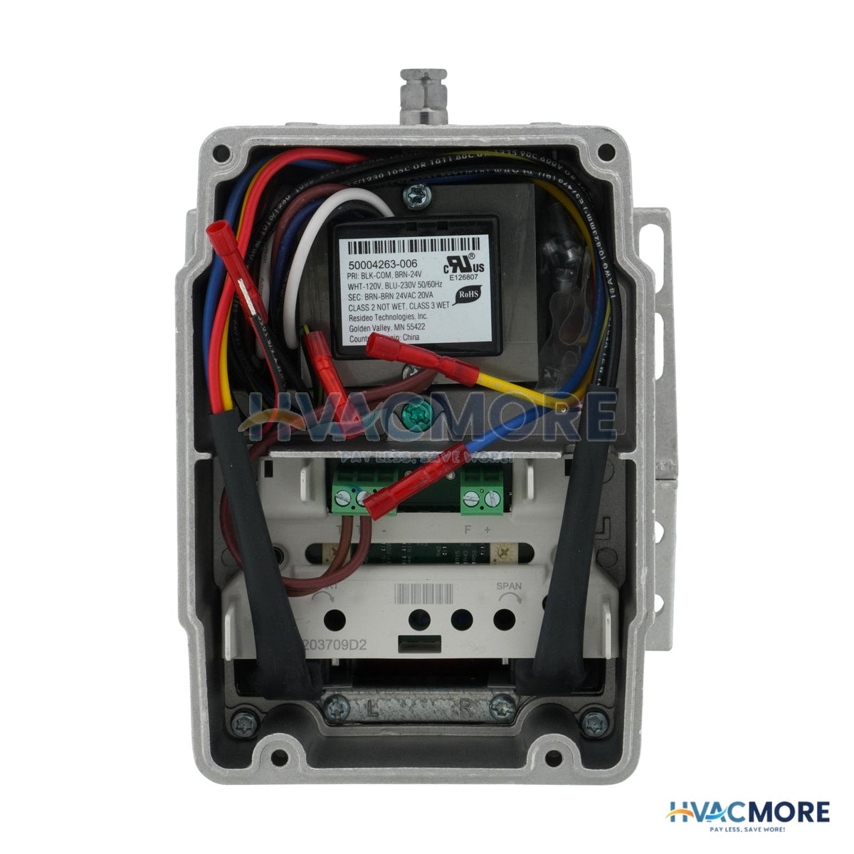 Honeywell 24/120/240V Non SR Mod. Actuator W/ 2 aux. switch 150 lb-in, 90° stroke M7284Q1082