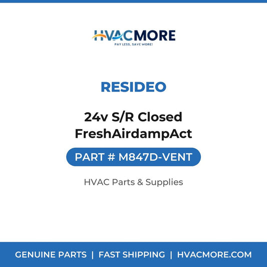 Resideo 24v S/R Closed FreshAirdampAct M847D-VENT
