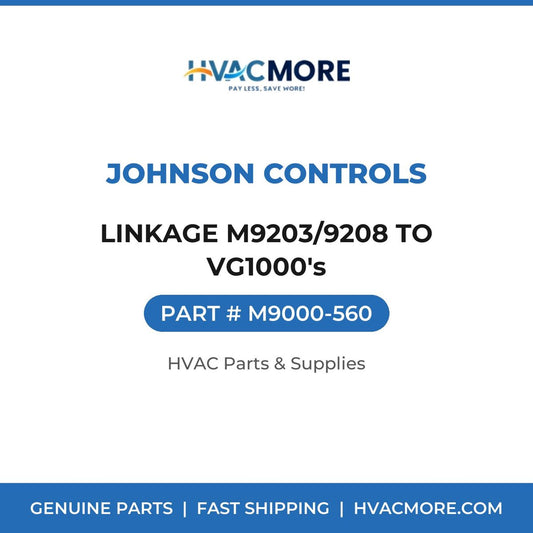 Johnson Controls LINKAGE M9203/9208 TO VG1000's M9000-560