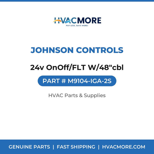 Johnson Controls 24v OnOff/FLT W/48"cbl M9104-IGA-2S
