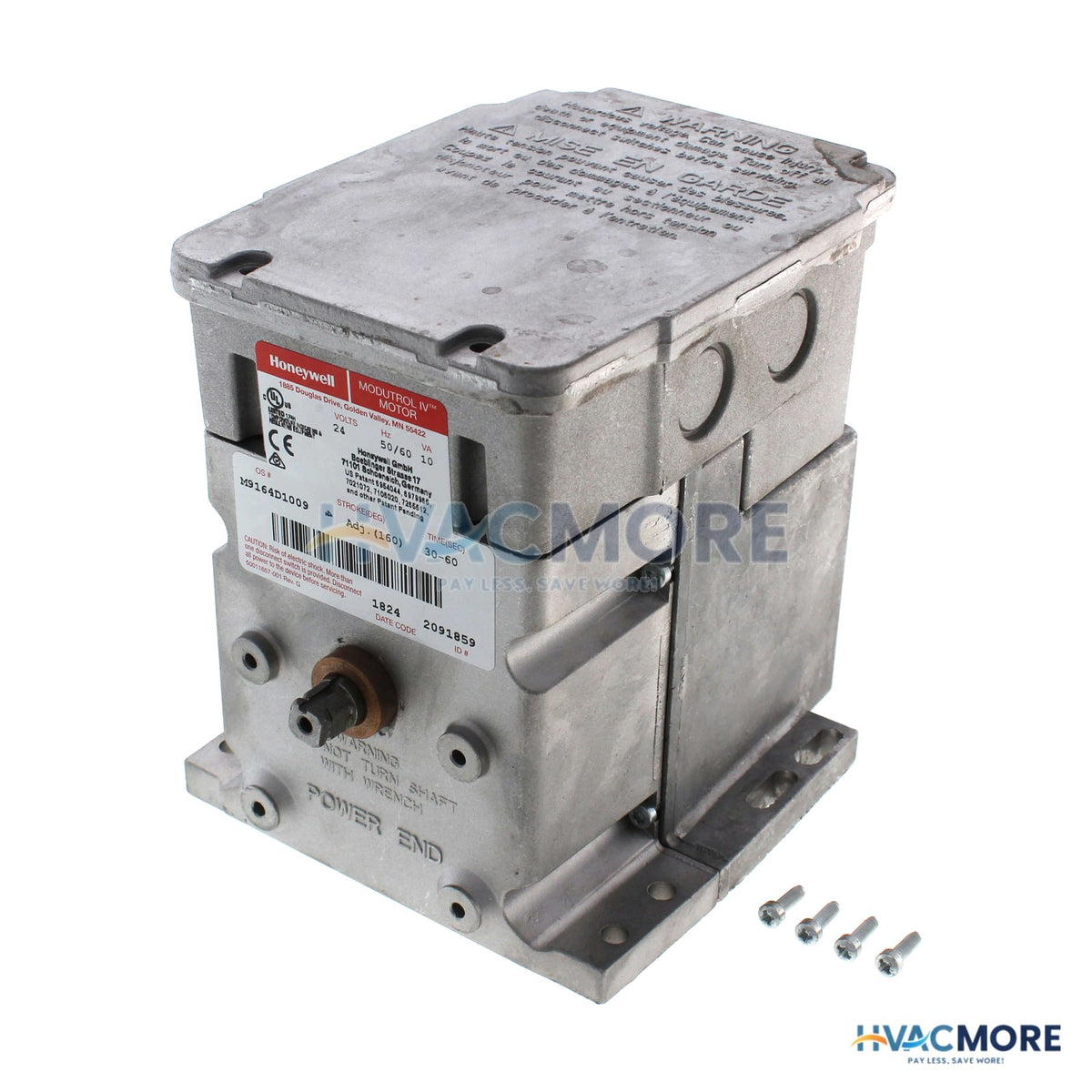 Honeywell 24V Non SR Foot Mounted Actuator, 35 lb-in M9164D1009