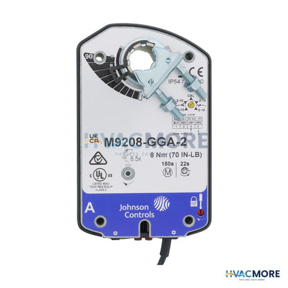 Johnson Controls M9208 24V Proportional Spring Return Actuator W/ Plenum Cable (70 lb-in) M9208-GGA-2